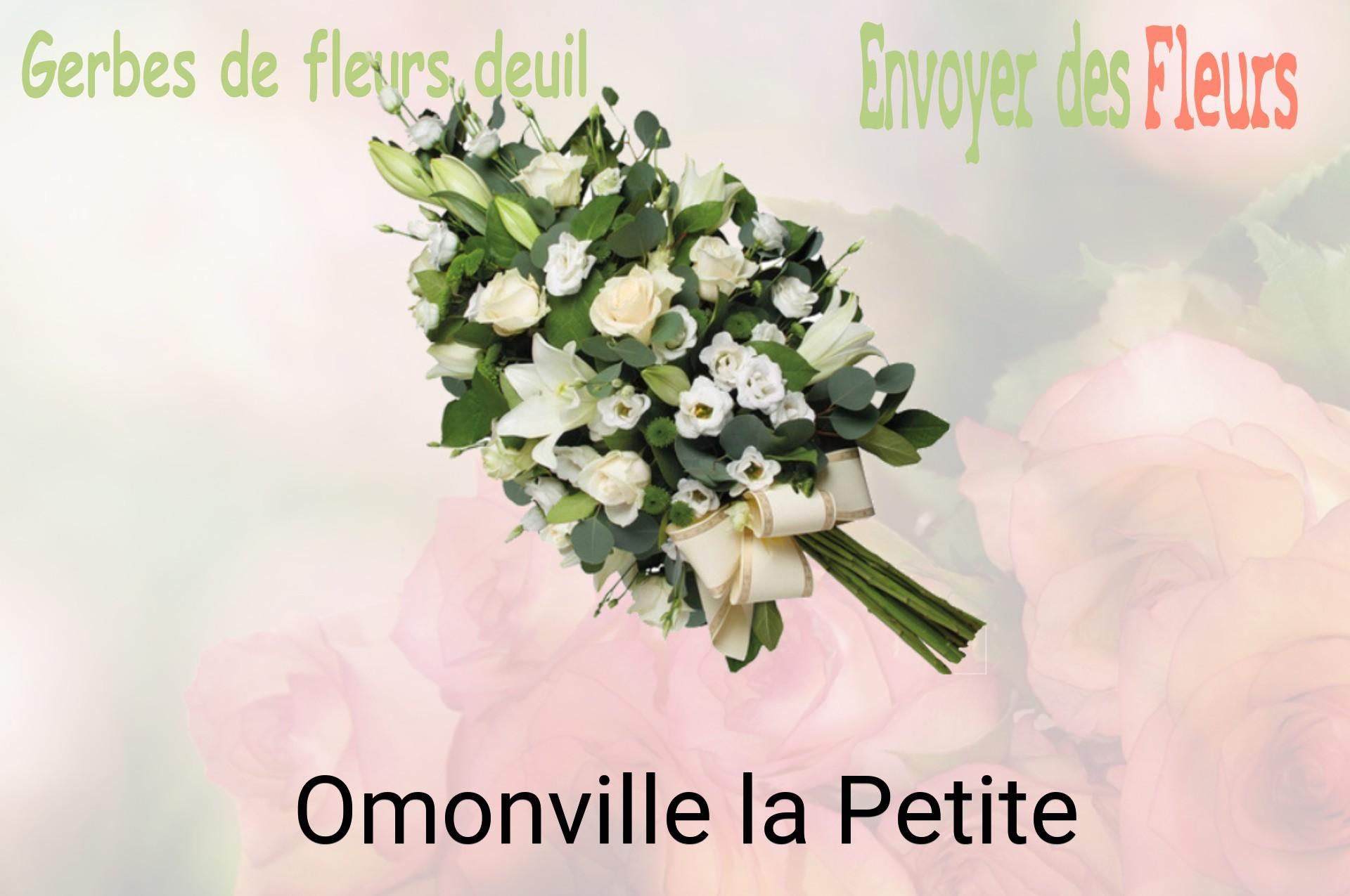 Gerbe de fleurs de deuil livrée à Omonville-la-Petite